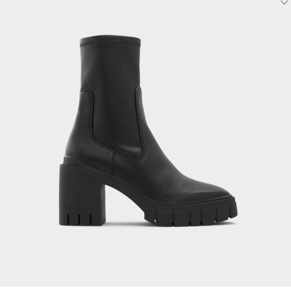 Aldo Upstage Ankle Boot (Lug Sole) - Black